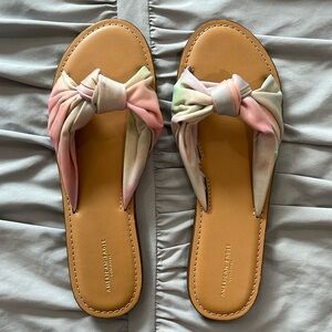 American Eagle Tie Dye Knot Sandals
